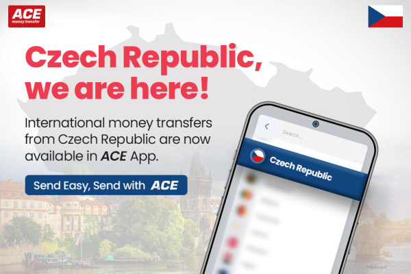ACE Money Transfer is Now Live in the Czech Republic