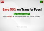Send money to Zambia online through ACE Money Transfer