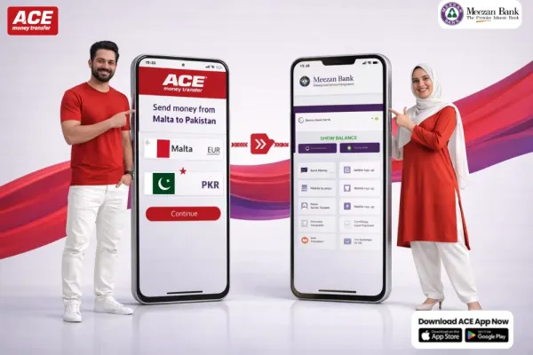 Send Money to Pakistan from Malta