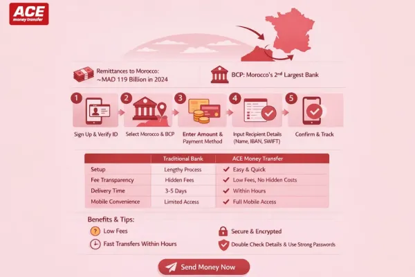 Can I Send to BCP Bank Morocco from France with ACE