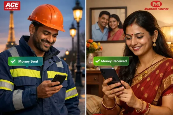 Send Money to Muthoot Finance India from France via ACE