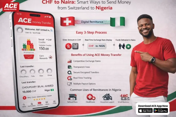 CHF to Naira: Send Money from Switzerland to Nigeria