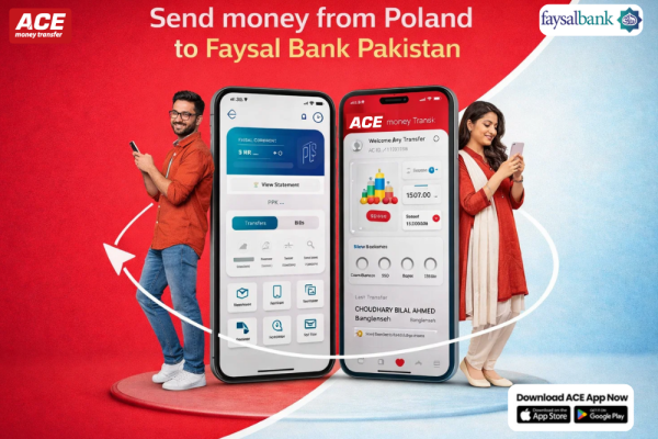 Affordable & Secure Bank Transfer from Poland to Faysal Bank