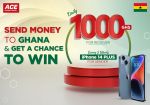 ACE Money Transfer Offers Brand New iPhone 14 Plus for Ghanaian Expats and Daily Cash Rewards for Their Recipients