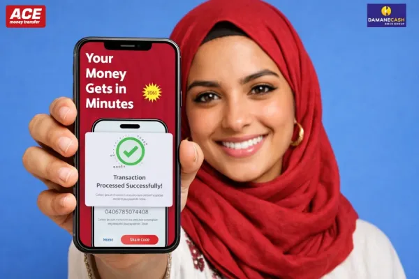 Send Money to Daman e Cash Morocco from Denmark