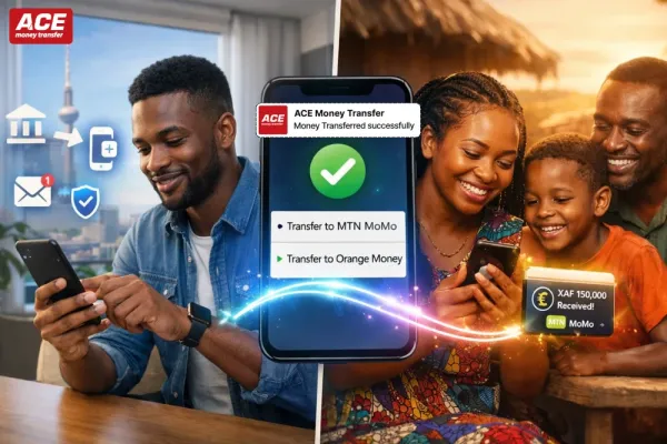 Fund Cameroonian Mobile Wallets from Germany with ACE