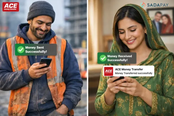 Send Money from Denmark to SadaPay Pakistan