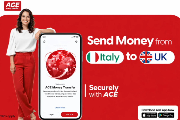 How to Send Money from Italy to the UK with ACE