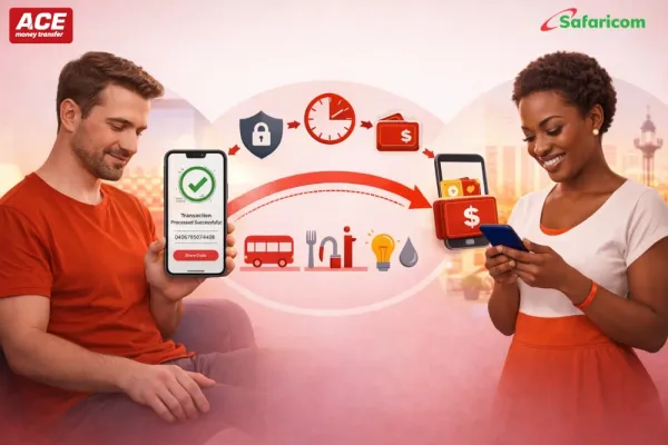 How to Send Money to Safaricom Kenya from France through ACE