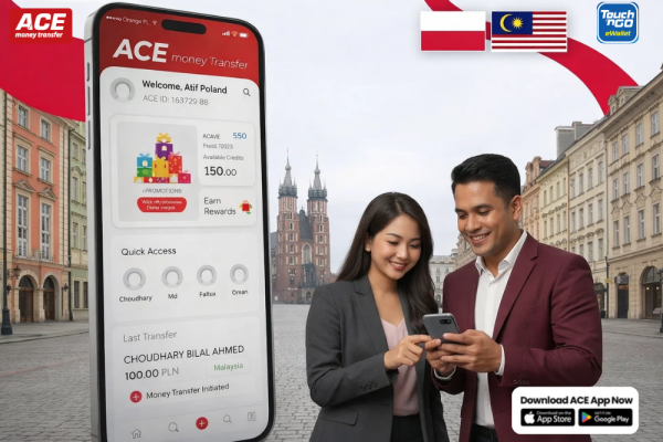 Instant Remittance from Poland to TNG Wallet Malaysia