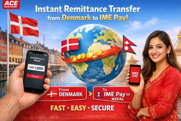Instant Remittance Transfer from Denmark to IME Pay
