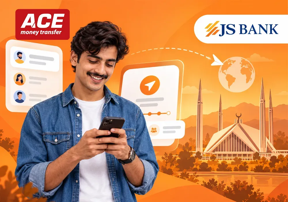 JS Bank International Money Transfer: Send Money to Pakistan with ACE Money Transfer