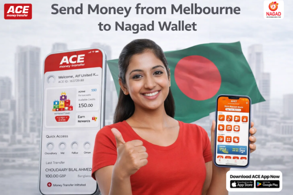 Money Transfer from Melbourne to Nagad in Bangladesh