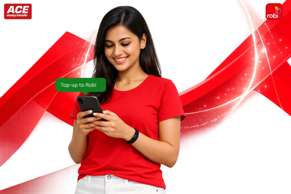 One Tap Robi Bangladesh Recharge from Greece via ACE