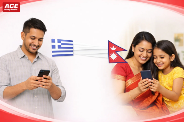 Online Money Transfer from Greece to Nepal