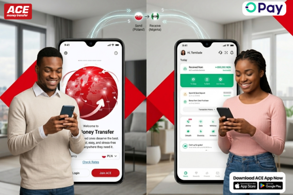 Send Money to OPay Wallet Nigera from Poland