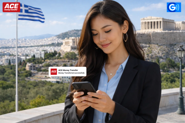 Quick Transfers from Greece to GCash Philippines via ACE