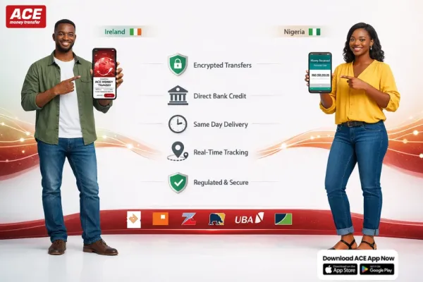 Securely Send Money to Nigeria from Ireland