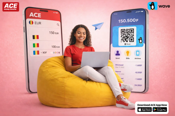 Send money to Senegal online from Belgium to Wave wallets