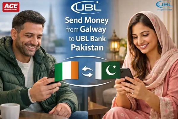 Send Money from Ireland to UBL Bank Pakistan
