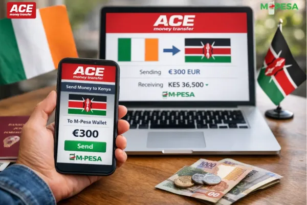 Send Money from Ireland to Kenya M-Pesa Wallet