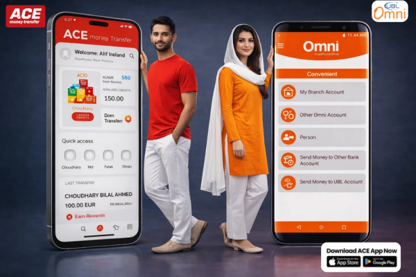 Send Money to UBL Omni Pakistan from Ireland
