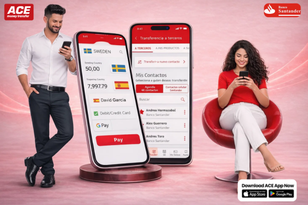Send Money from Sweden to Spain Banco Santander