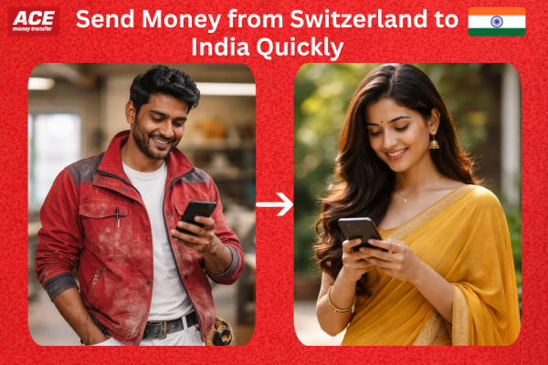 Send Money from Switzerland to India Quickly