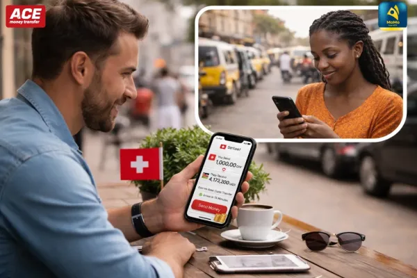 Send Money from Switzerland to Kampala MTN MoMo