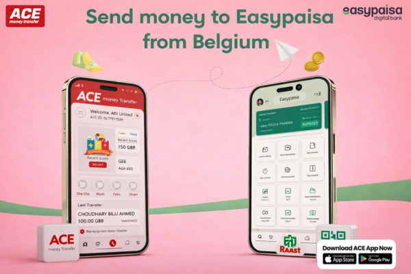 Send Money to Easypaisa Pakistan from Belgium