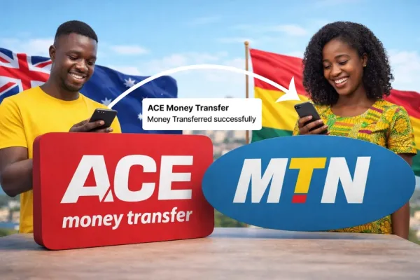 Send Money to Ghana MTN Mobile Money from Australia
