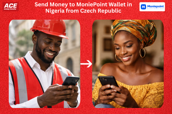 Send Money to MoniePoint Wallet in Nigeria from Czech Republic