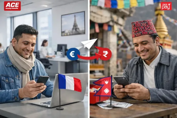 Send to IME Pay Nepal from France with ACE Money Transfer