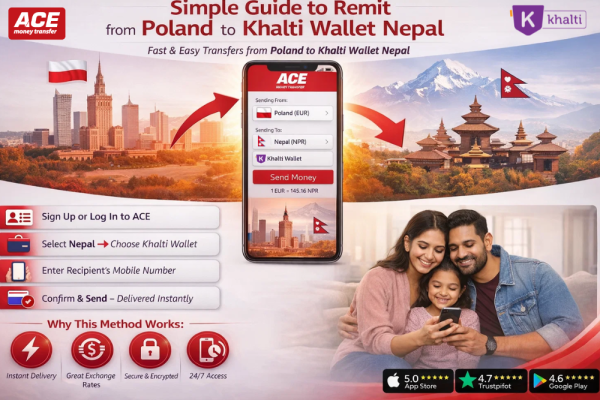 Fast & Easy Transfers from Poland to Khalti Wallet Nepal