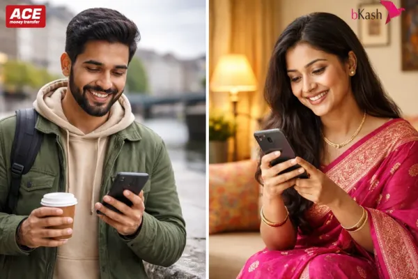 Send Money from Ireland to Dhaka bKash Wallet