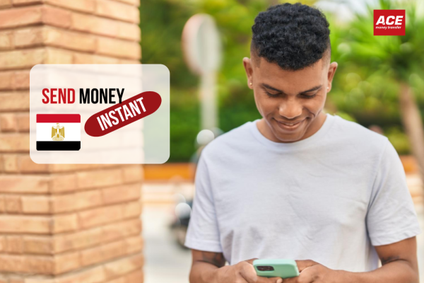 Use ACE App to Send Money from Austria to Egypt instantly