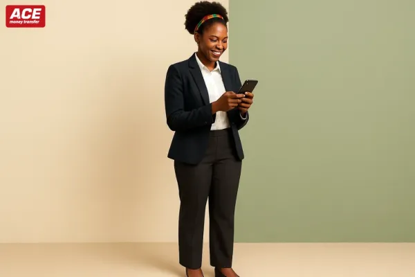 Which locations in Kenya support ACE cash pickups from Italy?
