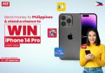 Win An iPhone 14 Pro When You Send Money To The Philippines Fee Free With ACE Money Transfer